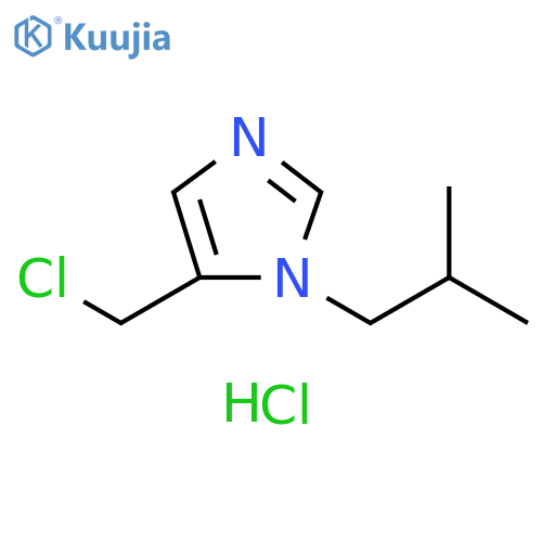 5-(chloromethyl)-1-isobutyl-1H-imidazole hydrochloride structure