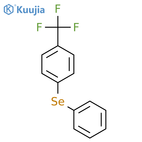 Benzene, 1-(phenylseleno)-4-(trifluoromethyl)- structure