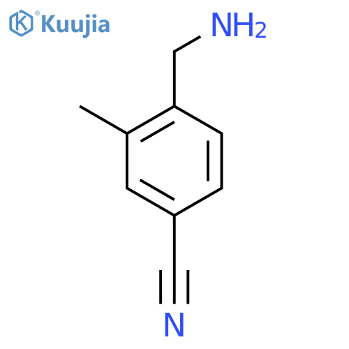 4-(aminomethyl)-3-methylbenzonitrile structure