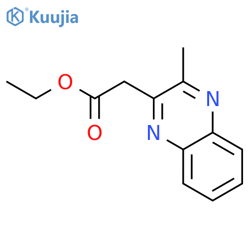 Ethyl (3-Methyl-2-quinoxalinyl)acetate structure