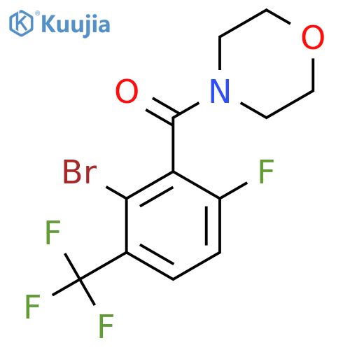 4-[2-Bromo-6-fluoro-3-(trifluoromethyl)benzoyl]morpholine structure