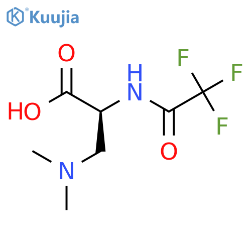 (2S)-3-(dimethylamino)-2-(trifluoroacetamido)propanoic acid structure