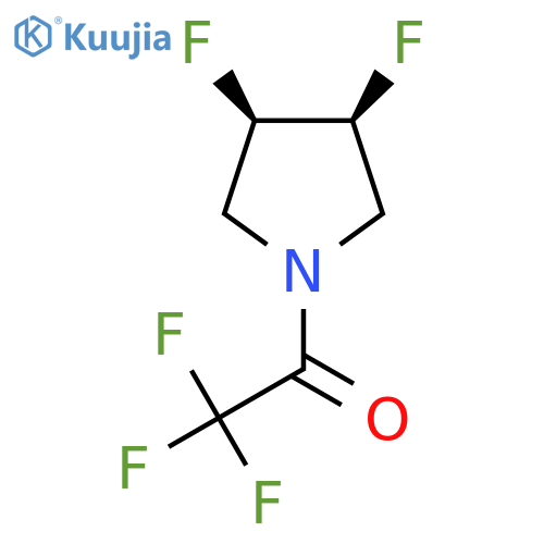 1-[(3R,4S)-3,4-difluoropyrrolidin-1-yl]-2,2,2-trifluoroethan-1-one structure