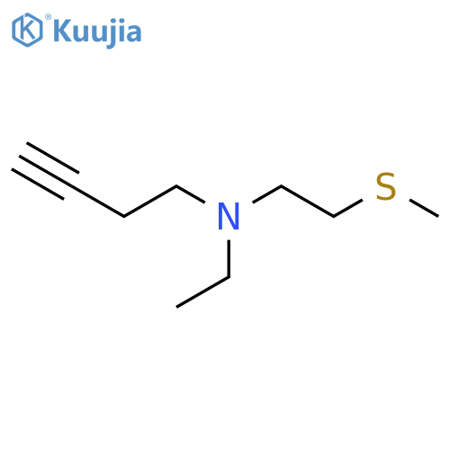 (But-3-yn-1-yl)(ethyl)[2-(methylsulfanyl)ethyl]amine structure