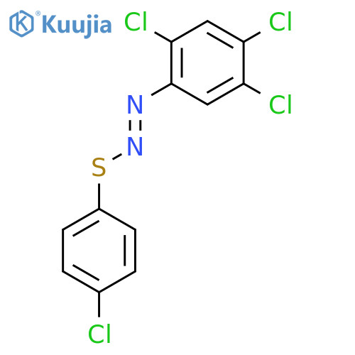(E)-1-((4-Chlorophenyl)thio)-2-(3,4-dichlorophenyl)diazene structure