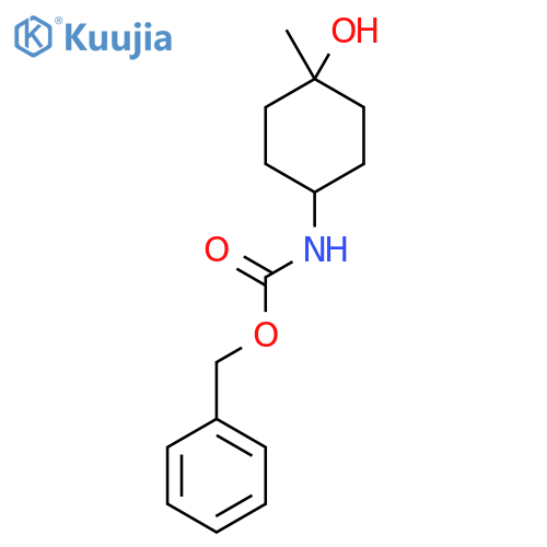 Benzyl (4-hydroxy-4-methylcyclohexyl)carbamate structure