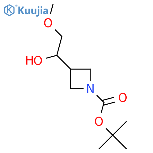 Tert-butyl 3-(1-hydroxy-2-methoxyethyl)azetidine-1-carboxylate structure