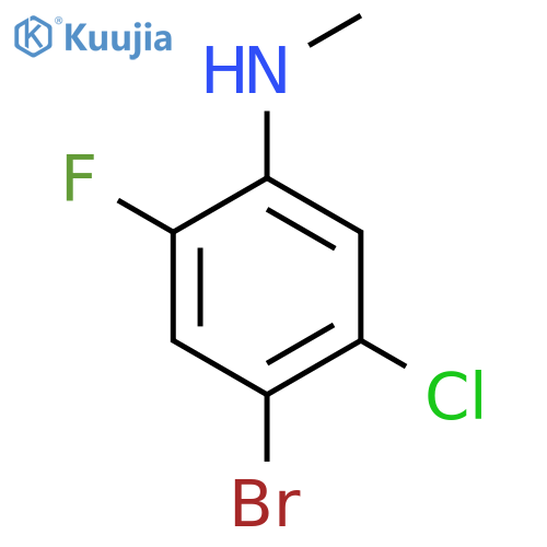 4-bromo-5-chloro-2-fluoro-N-methylaniline structure