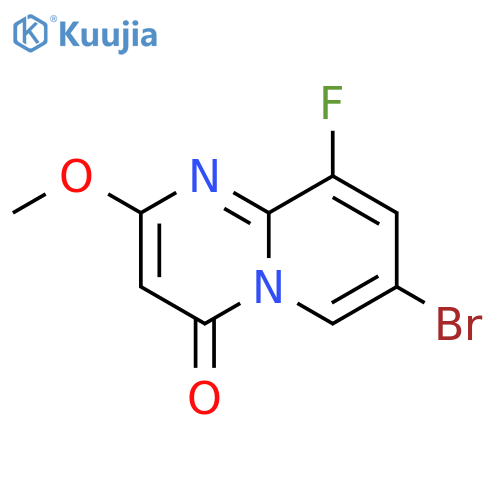 7-Bromo-9-fluoro-2-methoxy-4H-pyrido[1,2-a]pyrimidin-4-one structure