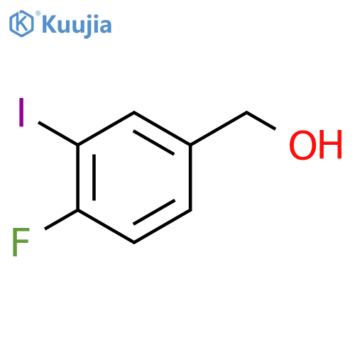 (4-Fluoro-3-iodophenyl)methanol structure