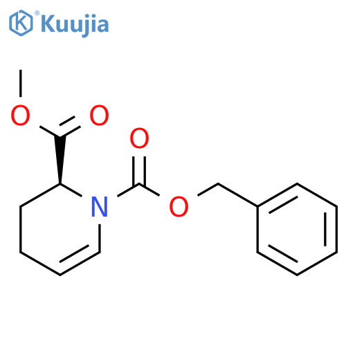 1,2(2H)-Pyridinedicarboxylicacid, 3,4-dihydro-, 2-methyl 1-(phenylmethyl) ester, (2S)- structure