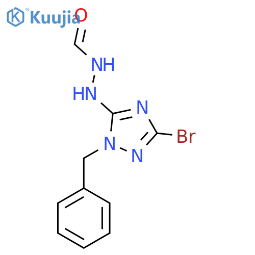N'-(1-Benzyl-3-bromo-1H-1,2,4-triazol-5-yl)formic hydrazide structure