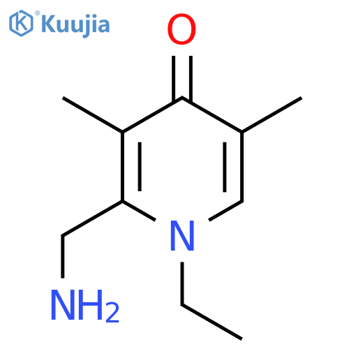 2-(Aminomethyl)-1-ethyl-3,5-dimethylpyridin-4(1H)-one structure
