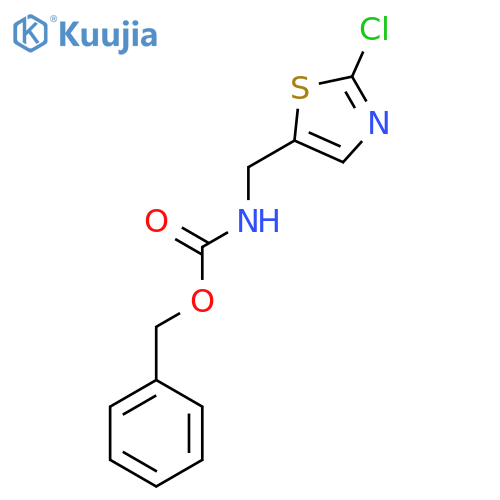 benzyl N-[(2-chloro-1,3-thiazol-5-yl)methyl]carbamate structure