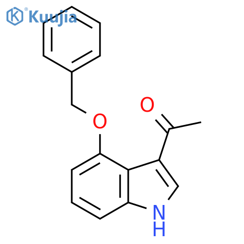 3-Acetyl-4-(phenylmethoxy)indole structure