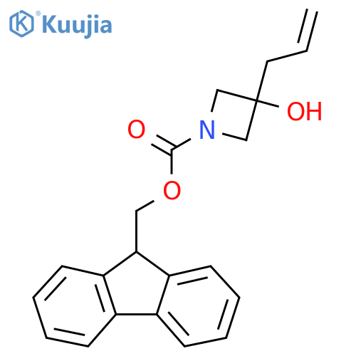 (9H-fluoren-9-yl)methyl 3-hydroxy-3-(prop-2-en-1-yl)azetidine-1-carboxylate structure