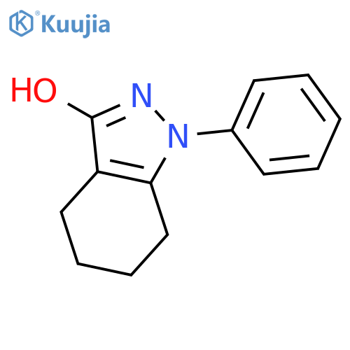 1H-Indazol-3-ol, 4,5,6,7-tetrahydro-1-phenyl- structure