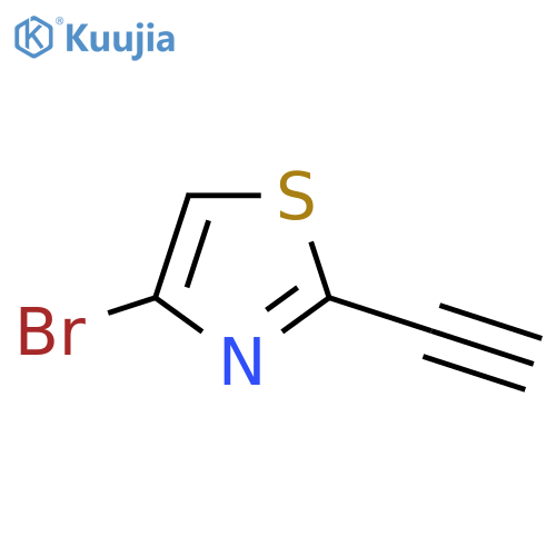 4-Bromo-2-ethynylthiazole structure