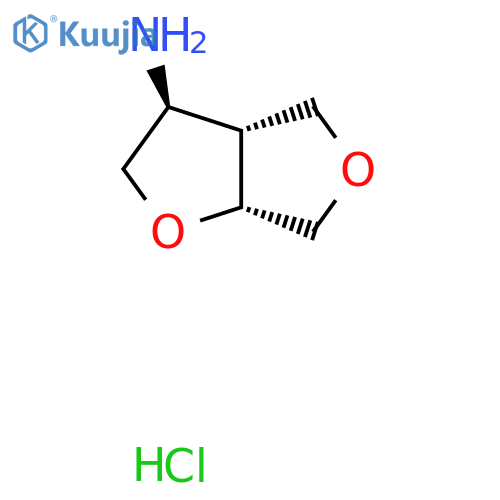 Furo[3,4-b]furan-3-amine, hexahydro-, hydrochloride (1:1), (3S,3aR,6aR)- structure
