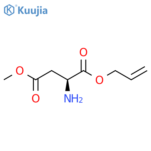 4-O-Methyl 1-O-prop-2-enyl (2S)-2-aminobutanedioate structure
