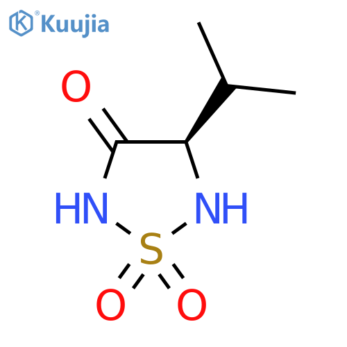 (4R)-1,2,5-Thiadiazolidin-3-one, 4-(1-methylethyl)-, 1,1-dioxide, structure
