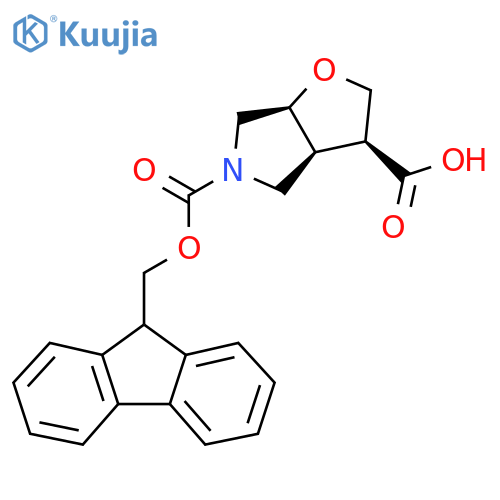 5-(9H-Fluoren-9-ylmethyl) (3S,3aS,6aS)-hexahydro-5H-furo[2,3-c]pyrrole-3,5-dicarboxylate structure
