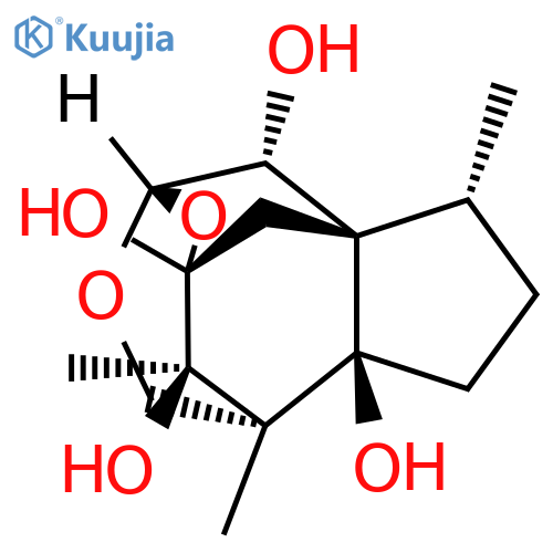 1,6:4,7a-Dimethano-7aH-cyclopenta[f][1,3]dioxonin-6,10a,11,12(7H,8H)-tetrol,tetrahydro-1,8,12-trimethyl-, (1S,4S,6R,7aS,8R,10aR,11R,12R)- (9CI) structure