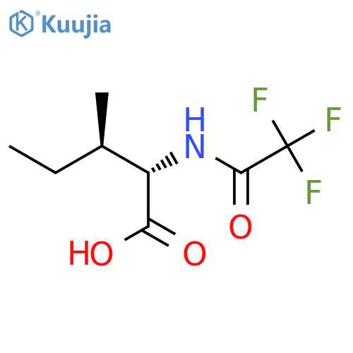 (2S,3R)-3-methyl-2-(trifluoroacetamido)pentanoic acid structure