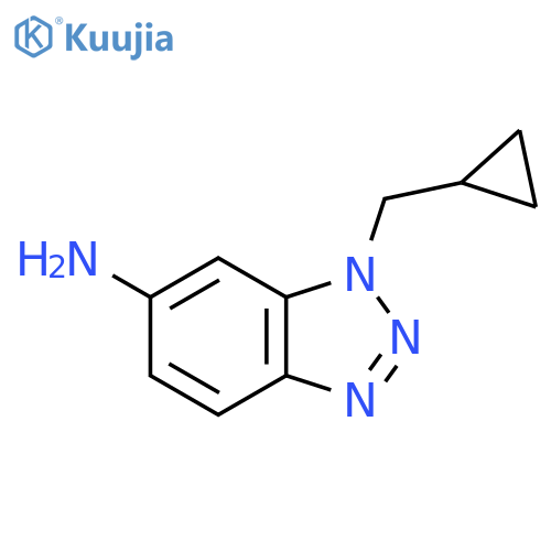 1-(cyclopropylmethyl)-1H-1,2,3-benzotriazol-6-amine structure