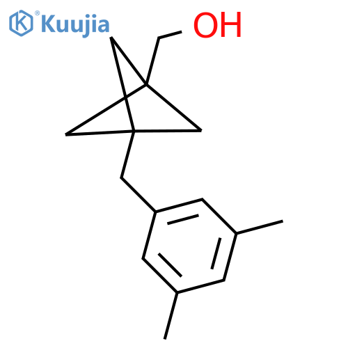 [3-[(3,5-Dimethylphenyl)methyl]-1-bicyclo[1.1.1]pentanyl]methanol structure