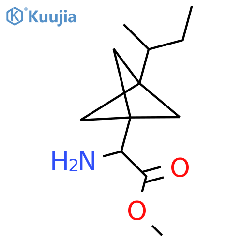 Methyl 2-amino-2-(3-butan-2-yl-1-bicyclo[1.1.1]pentanyl)acetate structure