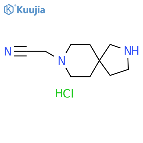 2,8-Diazaspiro[4.5]decane-8-acetonitrile, hydrochloride (1:2) structure