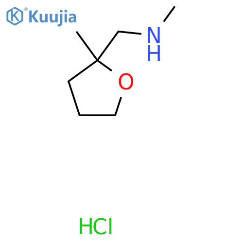 N-Methyl-1-(2-methyloxolan-2-yl)methanamine;hydrochloride structure