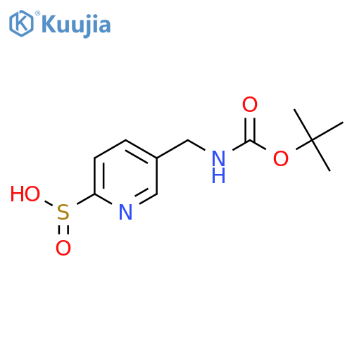 5-({[(Tert-butoxy)carbonyl]amino}methyl)pyridine-2-sulfinic acid structure