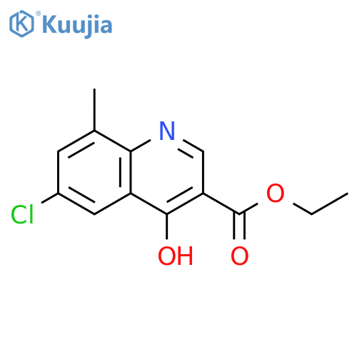 6-Chloro-4-hydroxy-8-methylquinoline-3-carboxylic Acid Ethyl Ester structure