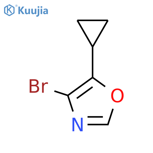 4-Bromo-5-cyclopropyl-1,3-oxazole structure
