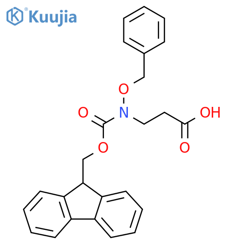 3-[9H-Fluoren-9-ylmethoxycarbonyl(phenylmethoxy)amino]propanoic acid structure