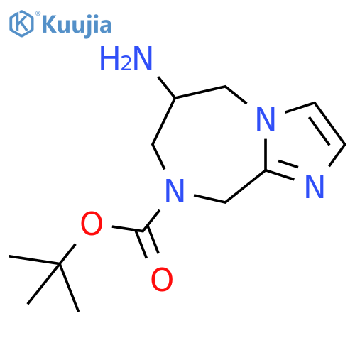 5H-Imidazo[1,2-a][1,4]diazepine-8(9H)-carboxylic acid, 6-amino-6,7-dihydro-, 1,1-dimethylethyl ester structure