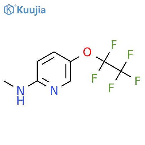 N-methyl-5-(pentafluoroethoxy)pyridin-2-amine structure