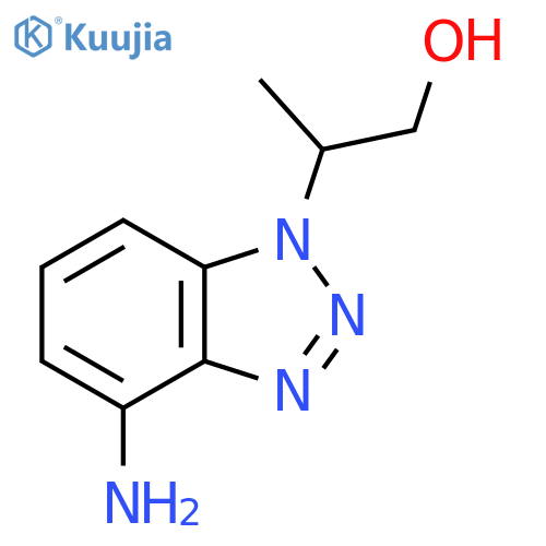 2-(4-amino-1H-1,2,3-benzotriazol-1-yl)propan-1-ol structure