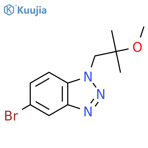 5-bromo-1-(2-methoxy-2-methylpropyl)-1H-1,2,3-benzotriazole structure