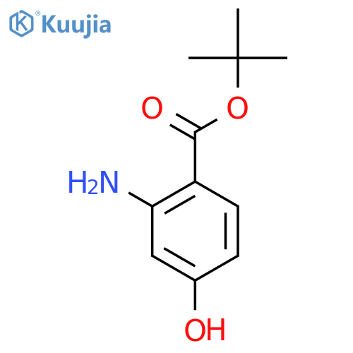 Tert-butyl 2-amino-4-hydroxybenzoate structure