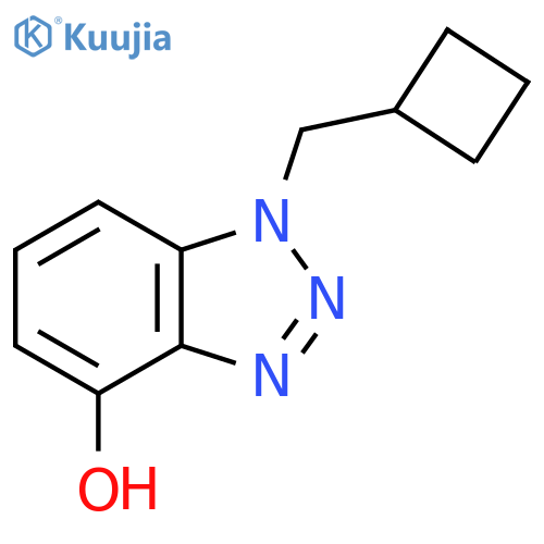 1-(cyclobutylmethyl)-1H-1,2,3-benzotriazol-4-ol structure