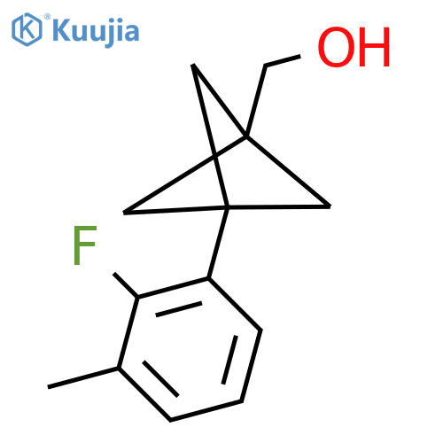 [3-(2-Fluoro-3-methylphenyl)-1-bicyclo[1.1.1]pentanyl]methanol structure