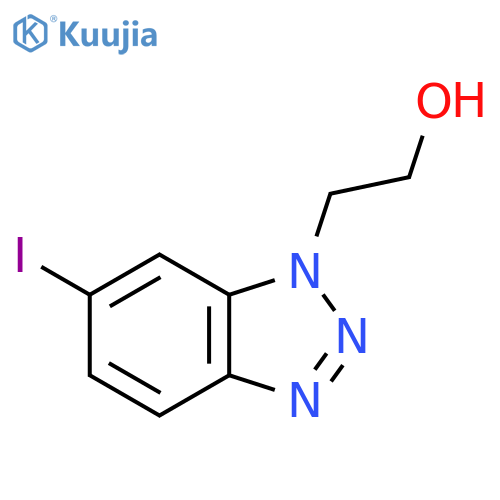 2-(6-iodo-1H-1,2,3-benzotriazol-1-yl)ethan-1-ol structure