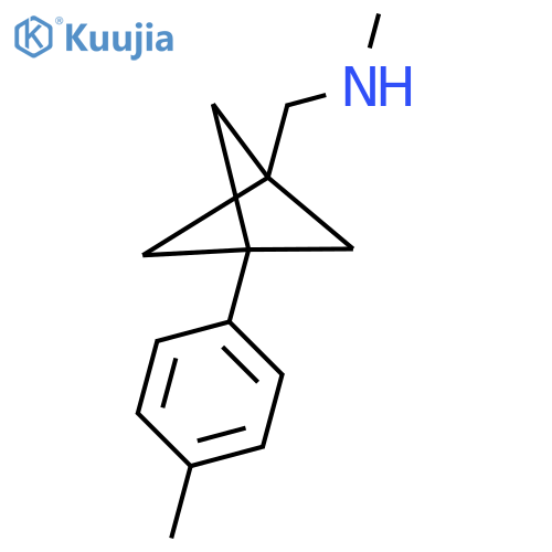 Methyl({[3-(4-methylphenyl)bicyclo[1.1.1]pentan-1-yl]methyl})amine structure