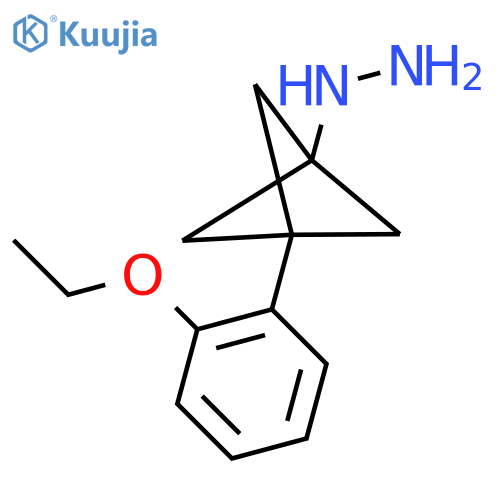[3-(2-Ethoxyphenyl)-1-bicyclo[1.1.1]pentanyl]hydrazine structure