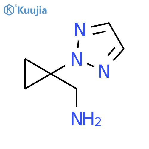 1-(2H-1,2,3-triazol-2-yl)cyclopropylmethanamine structure