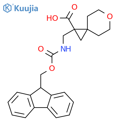 1-[({[(9H-fluoren-9-yl)methoxy]carbonyl}amino)methyl]-6-oxaspiro[2.5]octane-1-carboxylic acid structure