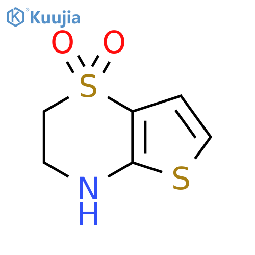 3,4-Dihydro-2H-thieno[3,2-b][1,4]thiazine 1,1-dioxide structure